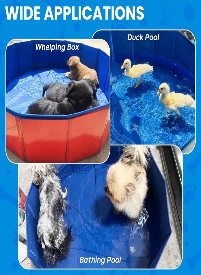 يورتن قفص ولادة يورتن للقطط، صندوق ولادة، حوض ولادة، مستلزمات ولادة القطط، حوض استحمام قابل للطي للحيوانات الأليفة، تخزين مريح، سهل التنظيف، يمكن استخدامه في الداخل أو الخارج - Image 3